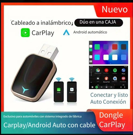 Adaptador Inalámbrico Carplay y Android Auto