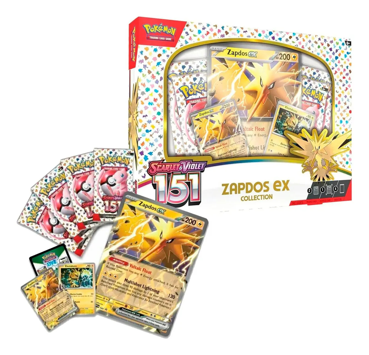 Pokemon Zapdos Collection 151 Inglés
